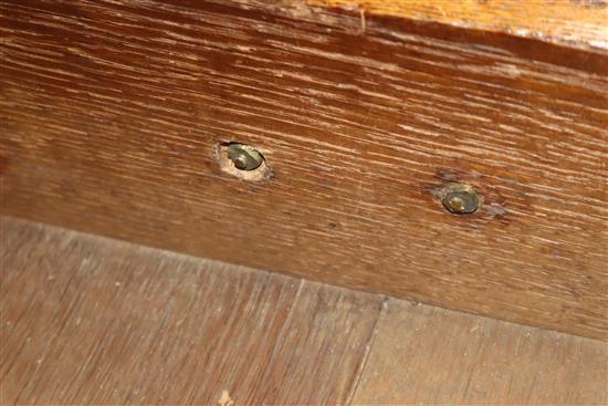 A George III oak bureau W.92cm